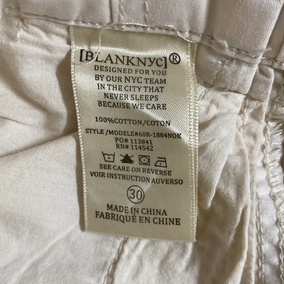 Blank NYC Women's Pants Sergeant Pepper 100% Cotton Pants Size 3 - Picture 5 of 6